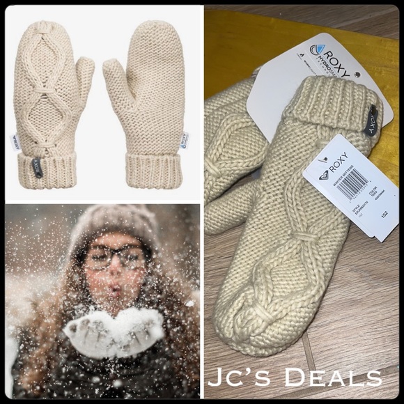 ⛸ ROXY- winter bundle set- Winterens Knitted Mittens, crew socks and head warmer - Picture 2 of 11